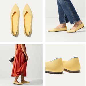Rothy's "The Point" Yellow  Flats size 7.5